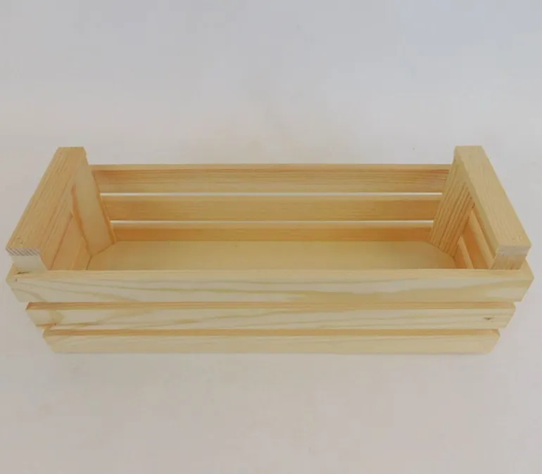 Slat Crate with Handles – 13.25-inch 4.5-inch x 4.5-inch