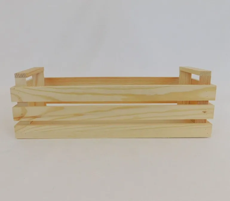 Slat Crate with Handles – 13.25-inch 4.5-inch x 4.5-inch