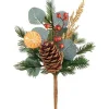 13″ Sliced Orange/Pine Cone/Pine Pick (Orange/Green)