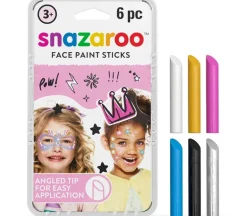 Snazaroo Face Paint Sticks Set – 6 Piece – Girls