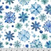 Snowy Sparkle Digital Cuddle Blue