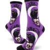 Socks – Black Cat Moon – Womens