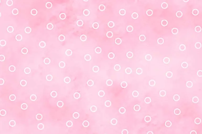 Sorbet Flannel White Polka Dot on Green, Blue and Purple mottle