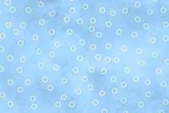 Sorbet Flannel White Polka Dot on Green, Blue and Purple mottle