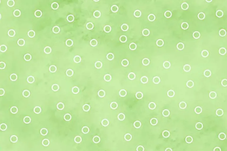 Sorbet Flannel White Polka Dot on Lemon Yellow