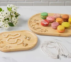 SPC Natural Coasters with Stand – 4 Piece