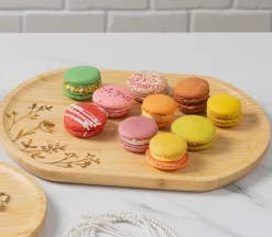 SPC Natural Coasters with Stand – 4 Piece