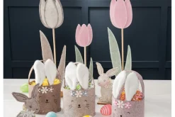 SPC Felt Bunny Basket – 1 Basket