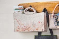 SPC Felt Tote Floral Bag – 11-inch