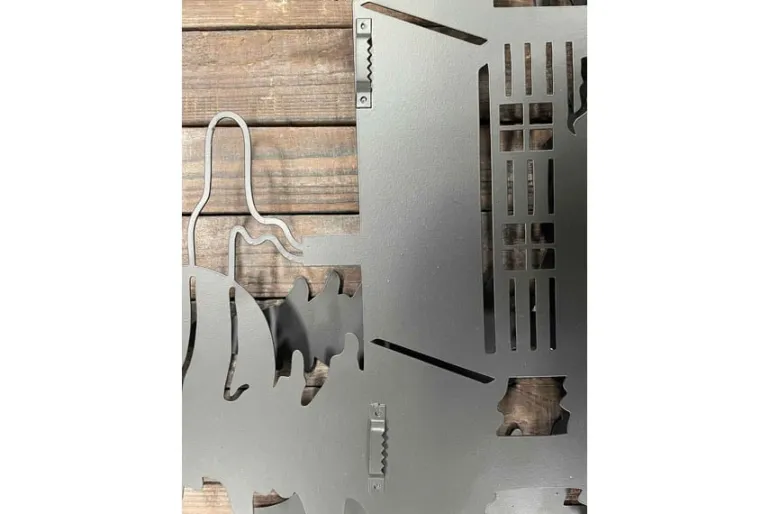 SPC Metal Wall Art Mountain Cabin