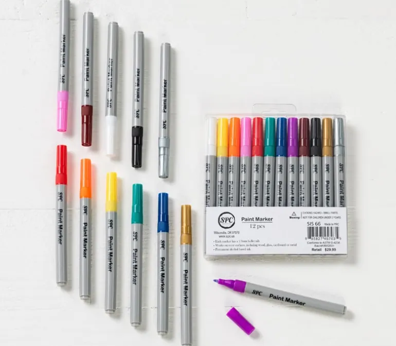 SPC Micro-Tip Drawing Pen Set – Multi Color – 12 Piece