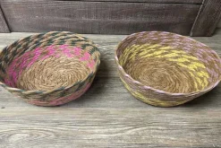 SPC Natural and Black Wooden Round Bowl – Large