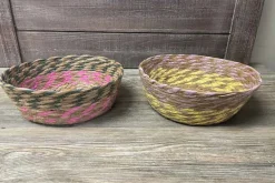 SPC Natural and Black Wooden Round Bowl – Large