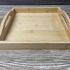 SPC Rectangle Wooden Tray with Handles – 9-inch