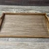 SPC Rectangle Wooden Tray with Handles – 15-inch