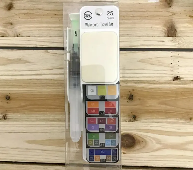 SPC Travel Watercolor Set – 18 Piece Portable Painting Kit