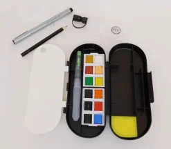 SPC Travel Watercolor Set – 18 Piece Portable Painting Kit