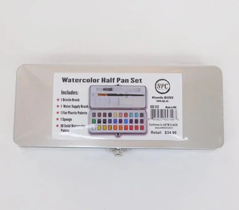 SPC Travel Watercolor Set – 18 Piece Portable Painting Kit
