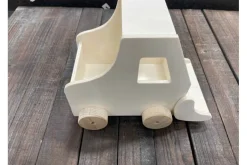 SPC Unfinished Wood Toy Bulldozer