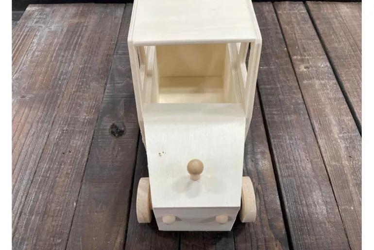 SPC Unfinished Wood Toy Jeep