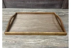 SPC Wooden Square Tray – 8-inch
