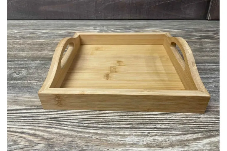 SPC Wooden Square Tray – 8-inch