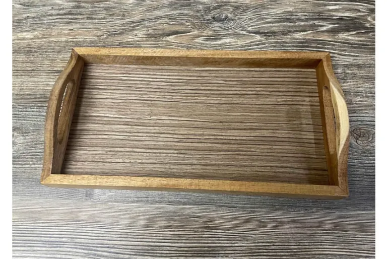 SPC Wooden Square Tray – 8-inch