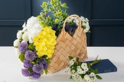 SPC Wooden Weaved Basket – Large (18″ x 9″)