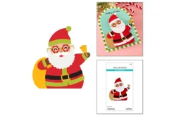 Spectacular Santa Etched Dies