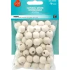 Split Ball Wood Beads – 1″ – 14pc. – Natural