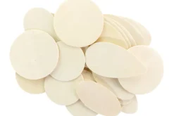 Split Ball Wood Beads – 1″ – 14pc. – Natural