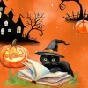 Spooky Tails Cats and Pumpkins
