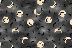 Spooky Tails Cats tossed on Black