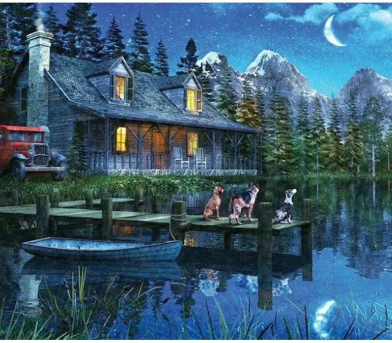 Springbok Moonlit Night Puzzle – 1000 Piece