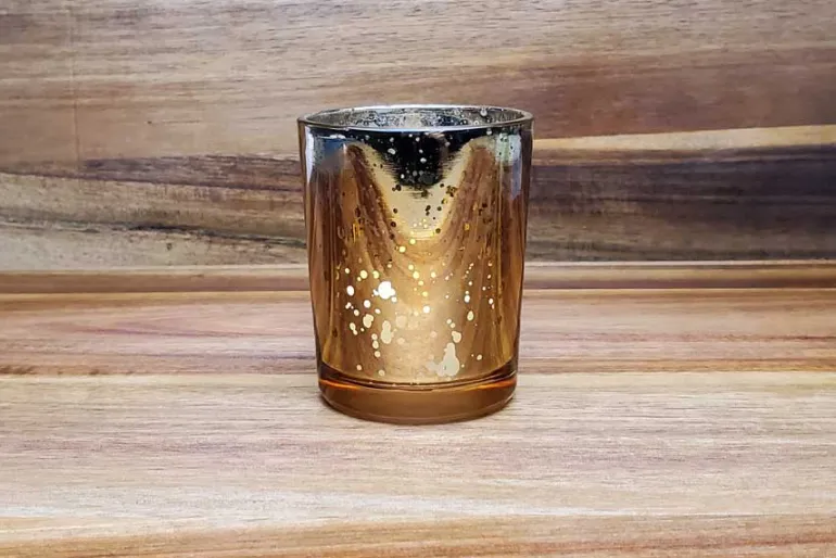 Square Glass Candle Holder – Clear