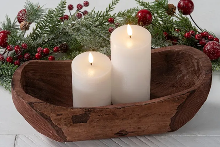 Square Glass Candle Holder – Clear