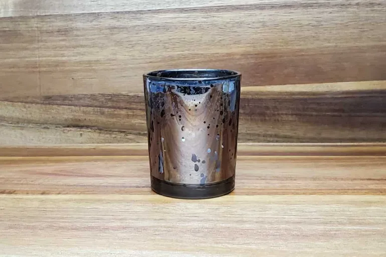 Square Glass Candle Holder – Clear