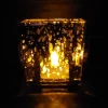 Square Mercury-Style Glass Candle Holder – Rose Gold