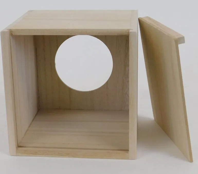 SQUARE Wood Tissue Box – FIT TISSUE BOX SMALLER THAN 5X5 – BOX SIZE IS 5X5
