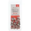 Stainless Steel 8mm Bead Cap – 24 Piece