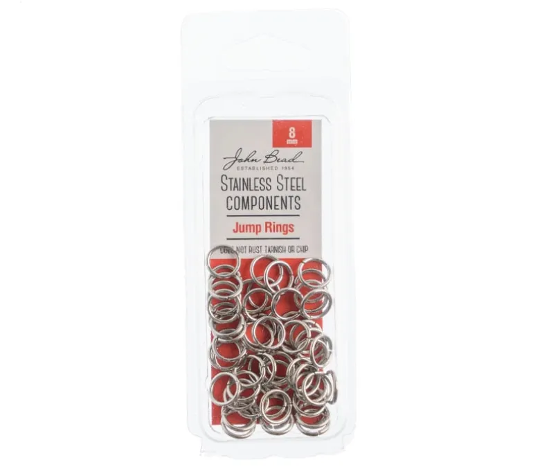 Stainless Steel 8mm Jump Ring – 100 Piece