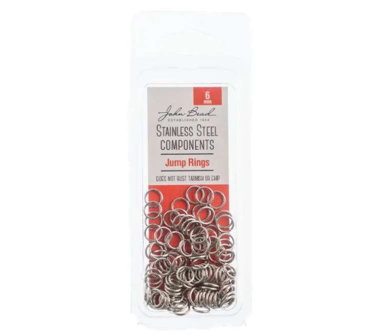 Stainless Steel 6mm Jump Ring – 100 Piece
