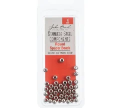 Stainless Steel 4mm Spacer Bead Round – 40 pcs