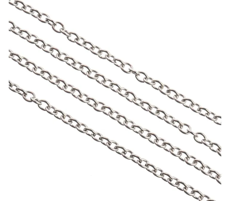 Stainless Steel Rolo Chain 1m With 2.5mm x 2mm Links