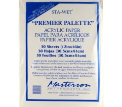 Sta-Wet Painters Pal Acrylic Film – 12-inch x 16-inch – 30 Piece