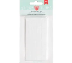 Sticky Thumb Dimensional Adhesive Foam Tabs White – 275 Per Package – Assorted Sizes