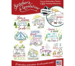 Stitcher’s Revolution Flowers & Butterflies Embroidery Transfer