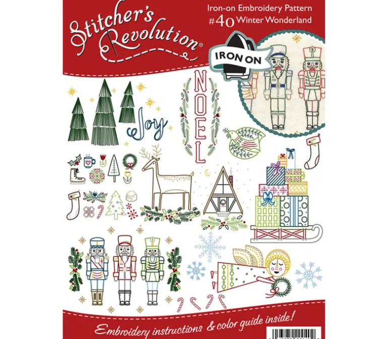 Stitcher’s Revolution Flowers & Butterflies Embroidery Transfer