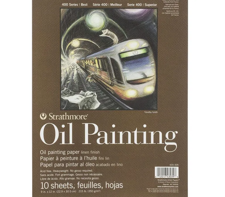 Strathmore 400 Series Oil Paper Pad – 9-inch x 12-inch