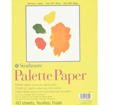 Strathmore 300 Series 41# Paper Palette Pad – 9-inch x 12-inch – Tape Bound – 40 Sheets